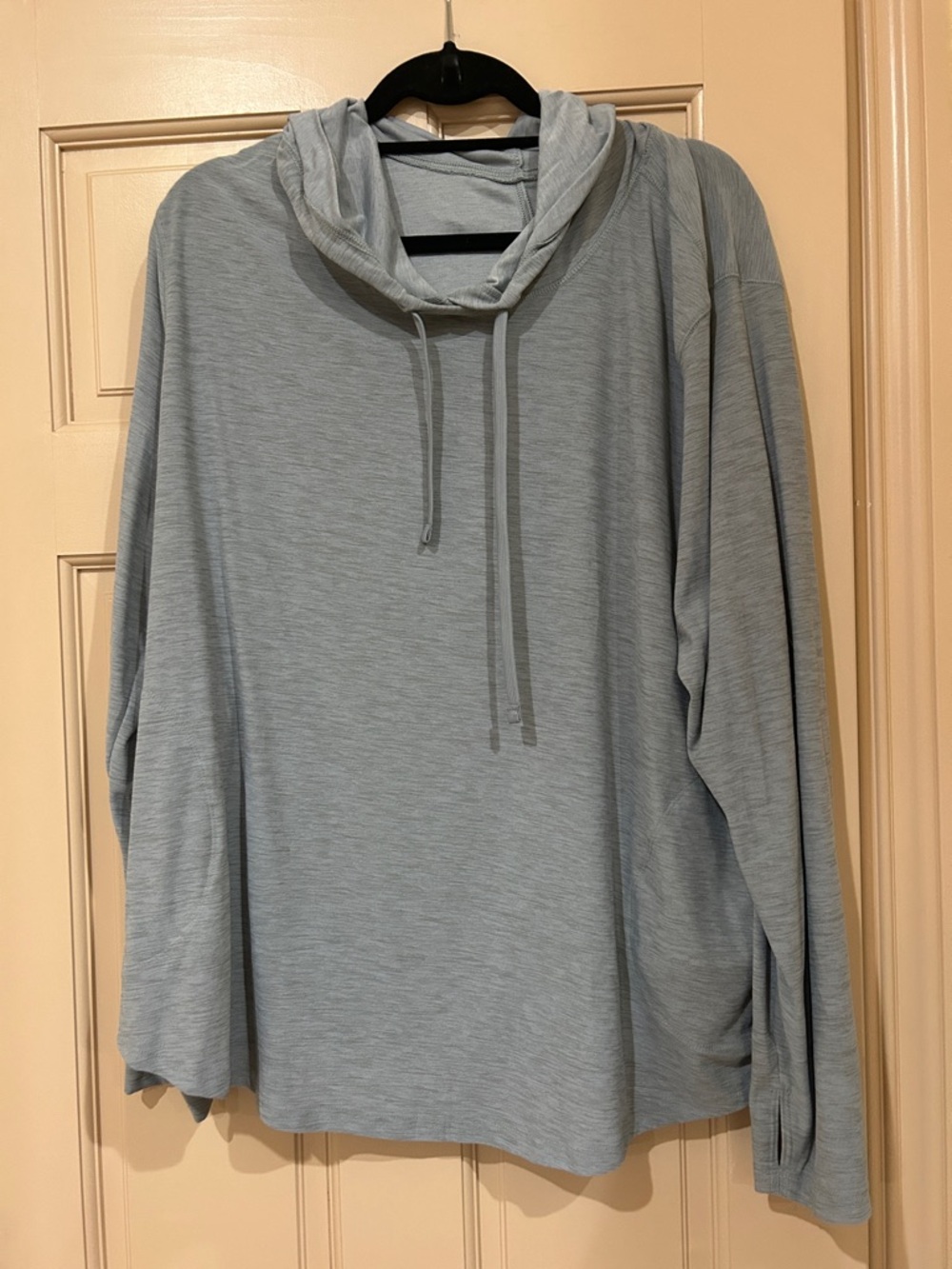 Old Navy Light Gray Hooded Pullover Sweatshirt
